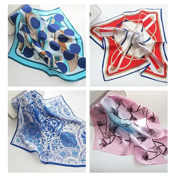 Skinny Imitation Silk Ribbon Scarf