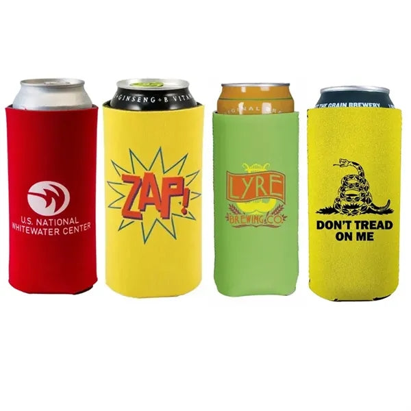 16 oz Neoprene Slim Can Sleeves For Beer And Bottles
