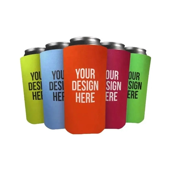 16 oz Neoprene Slim Can Sleeves For Beer And Bottles