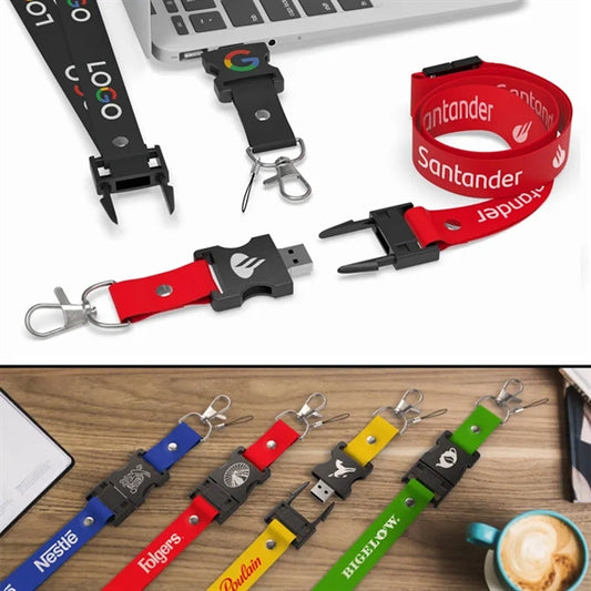 Break Away Lanyard with Flashdrive-8GB