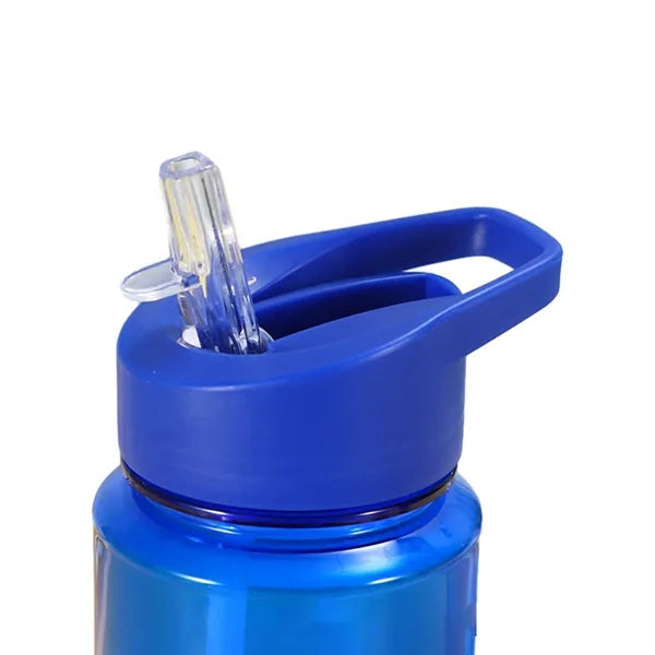 20 oz Straight-Wall Water Bottle with Flip Straw Lid
