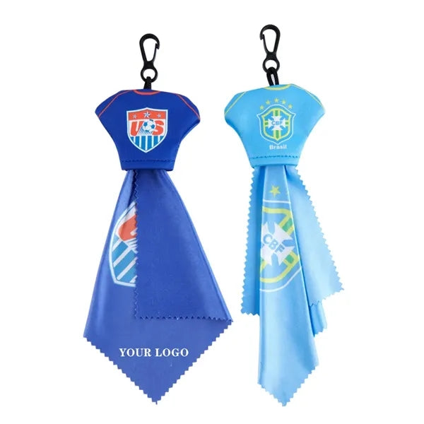 Spectacle Microfiber Lens Cloth with Keychain