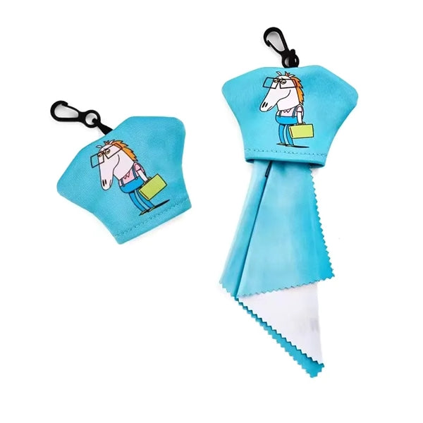 Spectacle Microfiber Lens Cloth with Keychain