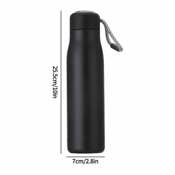 18oz Double Stainless Steel Sports Bottle with Cord