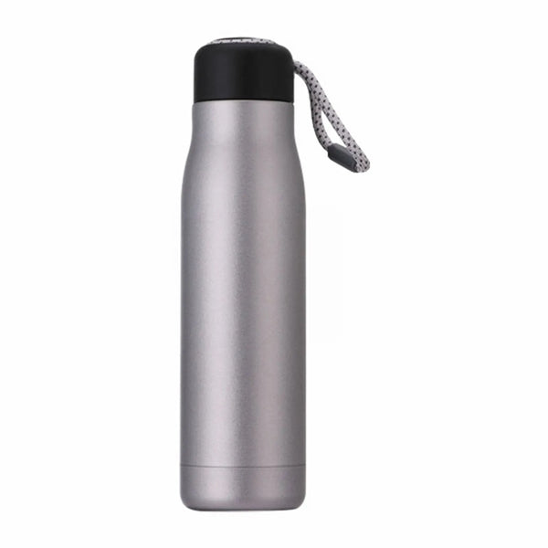 18oz Double Stainless Steel Sports Bottle with Cord