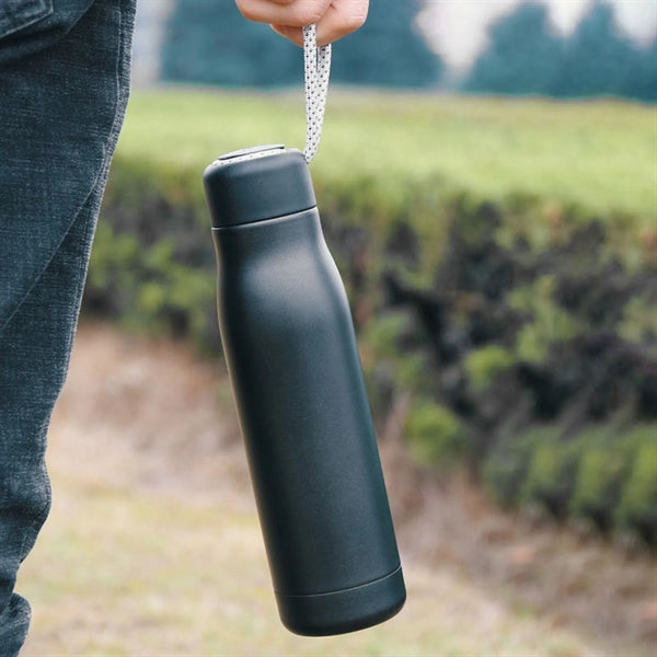 18oz Double Stainless Steel Sports Bottle with Cord