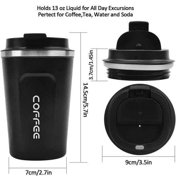 12oz Travel Coffee Mug with Leakproof Lid