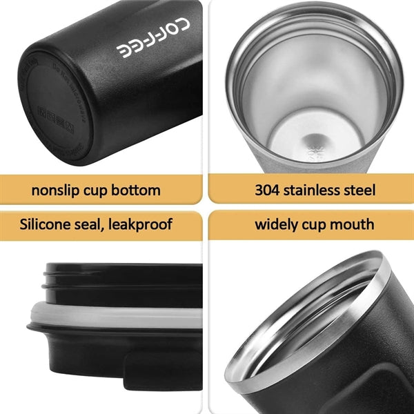12oz Travel Coffee Mug with Leakproof Lid