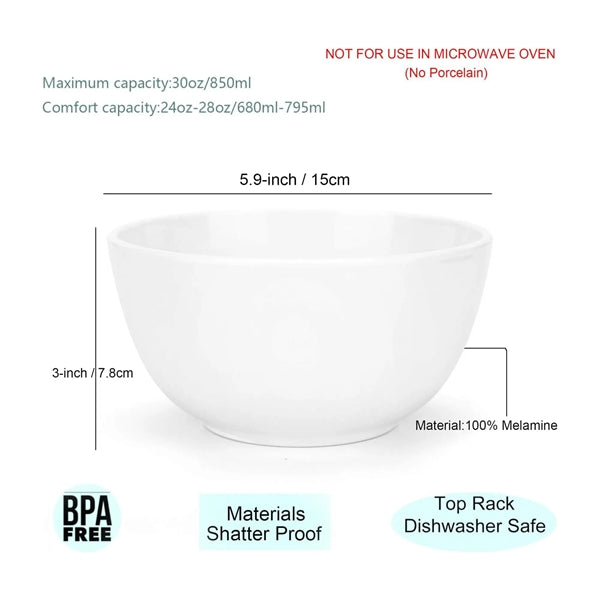 White Dinnerware Soup Bowl