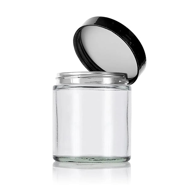 4 oz Clear cosmetic bottle Glass Jar