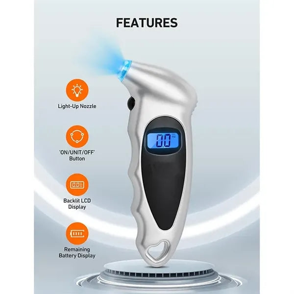 Digital Tire Gauge Pressure Backlight Car Accessories