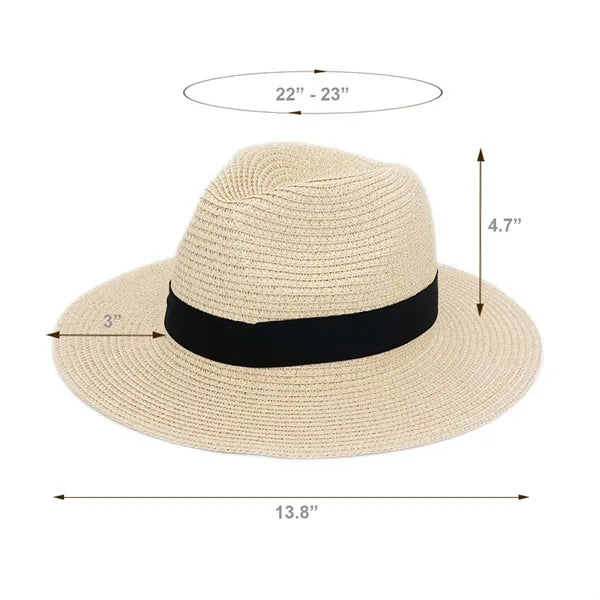 Wide Brim Straw Hat for Women