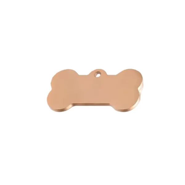 Bone Shaped Brass Pet Tag