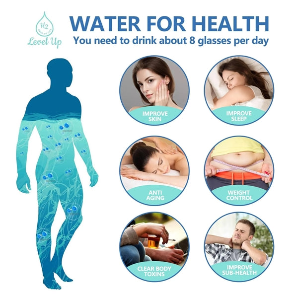 15 Oz Rechargeable Portable Hydrogen Water Bottle