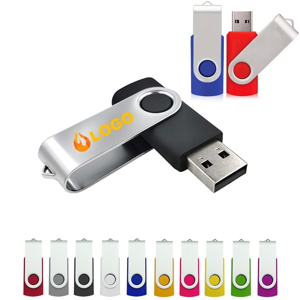 Swivel USB Flash Drive Full Color 8GB