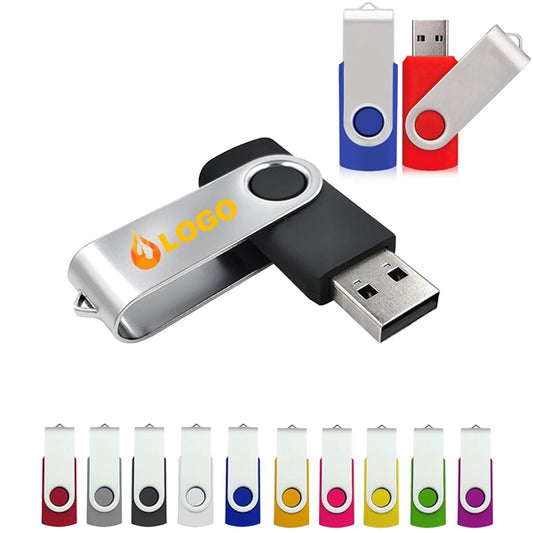 Swivel USB Flash Drive Full Color 8GB