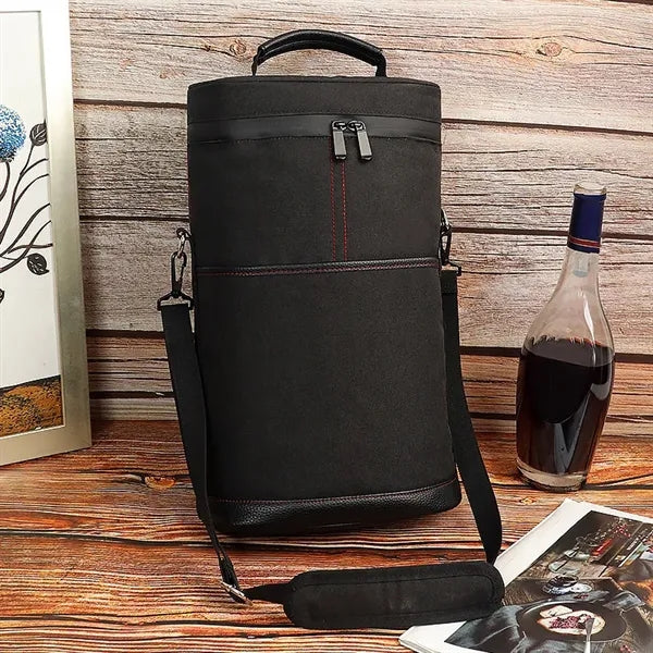 Insulated Wine Carrier Bag for Travel