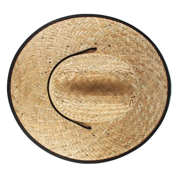 Straw Lifeguard Hat With Patch