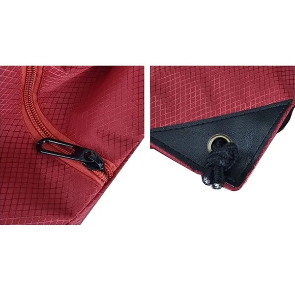 Waterproof Drawstring Backpack Bag with Zip Pocket