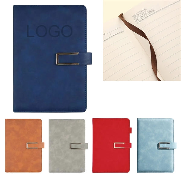 A5 U-shaped Buckle Lined Hardcover Journal Notebook