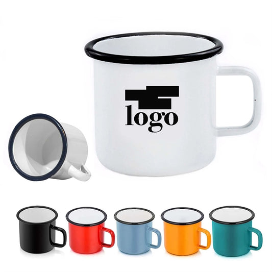 12 Oz Enamel Coffee Mugs