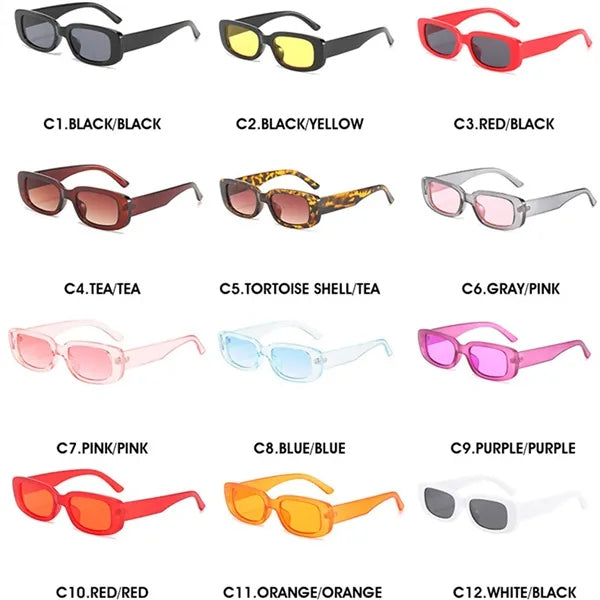 Rectangle Sunglasses For Women Men