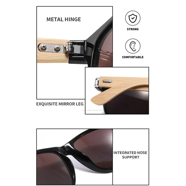 Bamboo Wood Polarized Sunglasses