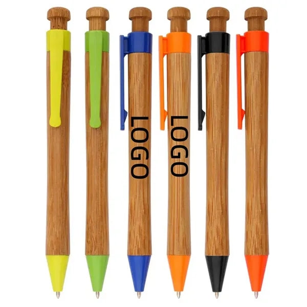 Bamboo Retractable Eco-Pen