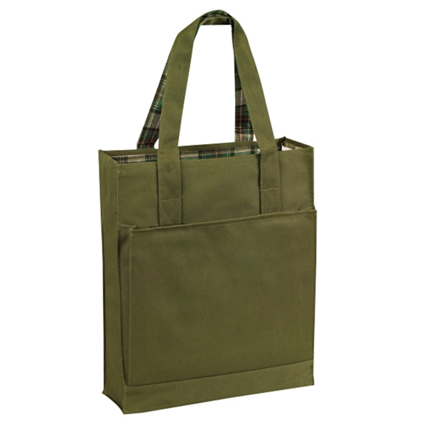 Deluxe Meeting Scotch Plaid Tote Bag