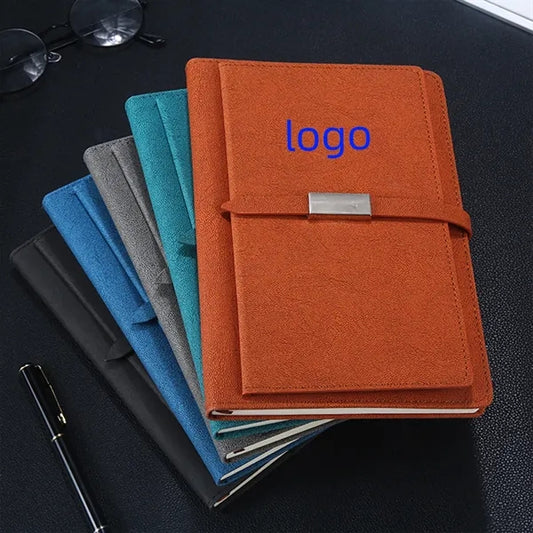 A5 Faux Leather Notebooks 5.8" W x 8.2" H For Office