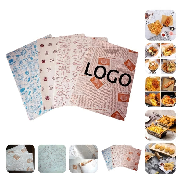 Snack Deli Hamburger Wrap Paper for Restaurant Picnic