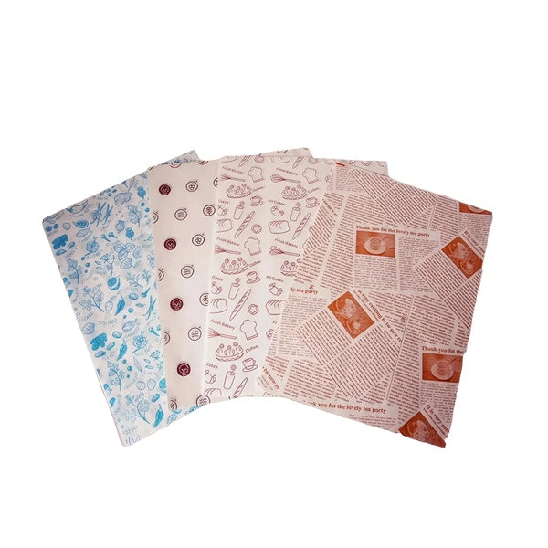 Snack Deli Hamburger Wrap Paper for Restaurant Picnic