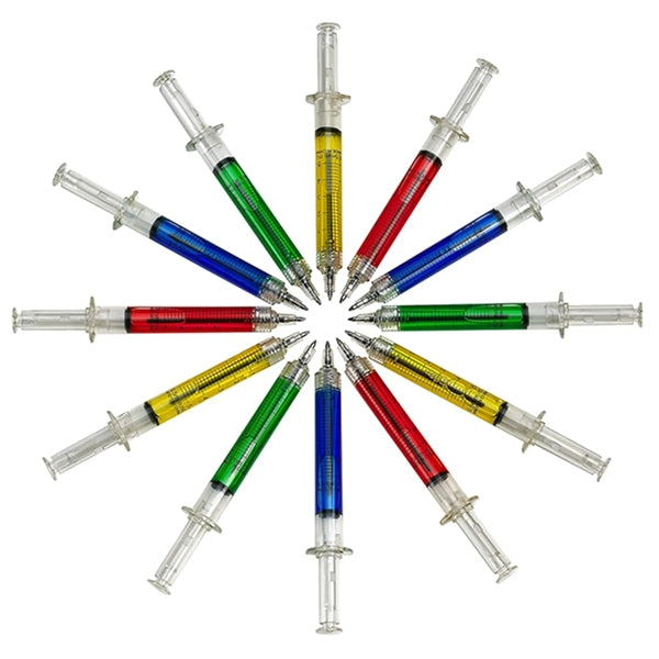 Multi Color Syringe Ballpoint Pen