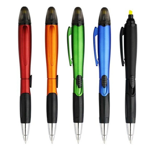 Shining Barrel Pen With Highlighter Stylus