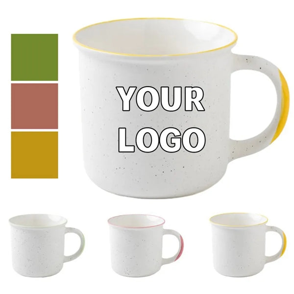 Campfire Two tone Mug 12 Oz Ceramic Coffee Cup