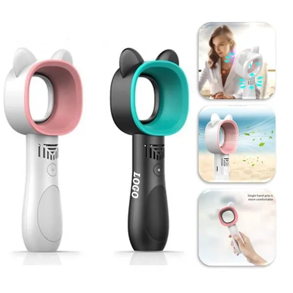 Cute Cat Handheld Cooling Bladeless Fan