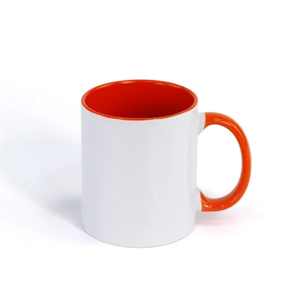 Two-Tone Full Color Coffee Mug 11 oz Ceramic Sublimated Cups