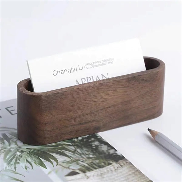 Creative Solid Wood Card Holder