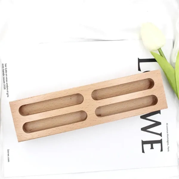 Wood Pen Business Card Holder