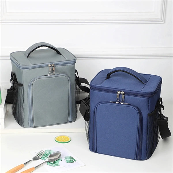 Large Capacity Square Insulation Handbag Lunch Tote Bag