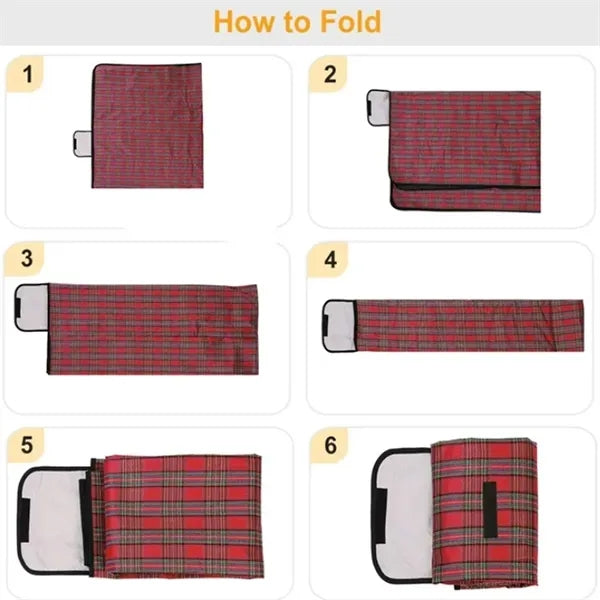 Foldable Picnic Blanket Waterproof Camping Outdoor Mat Pad