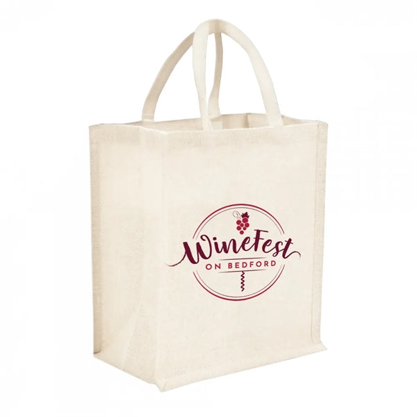 6-Bottle Heavy Cotton Canvas Tote