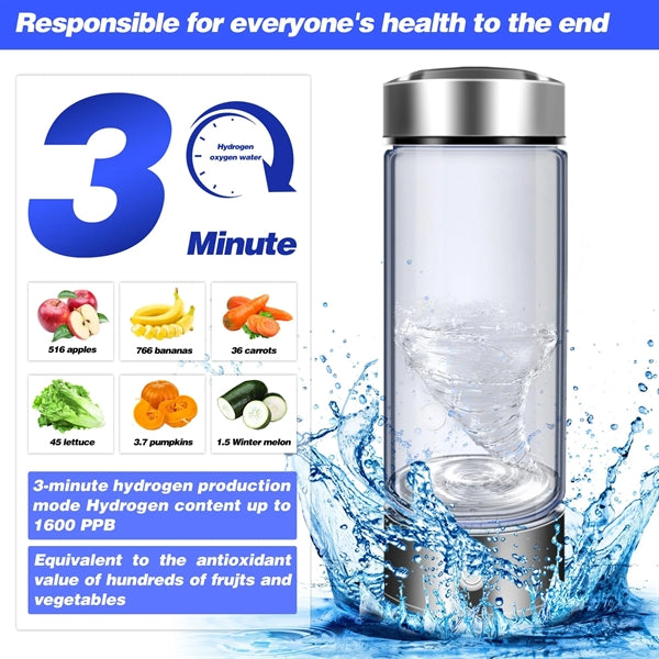 Hydropures Hydrogen Water Bottle