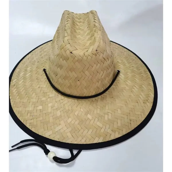 Lifeguard Straw Hat Patch And Full Color Underbrim Imprint