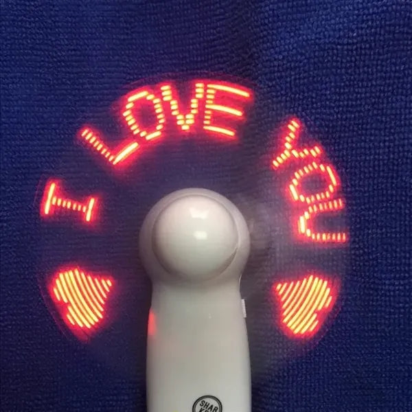 Portable Led Information Fan