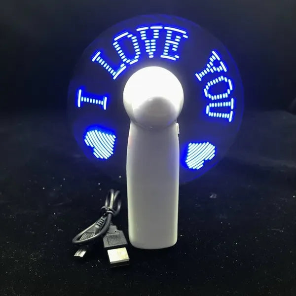 Portable Led Information Fan