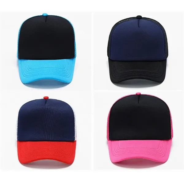 Sponge Mesh Duck Tongue Cap