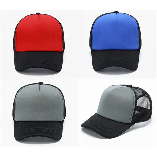 Sponge Mesh Duck Tongue Cap