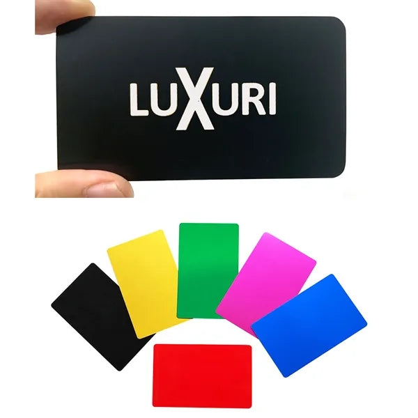 Metal Aluminum business card-Laser Engraving