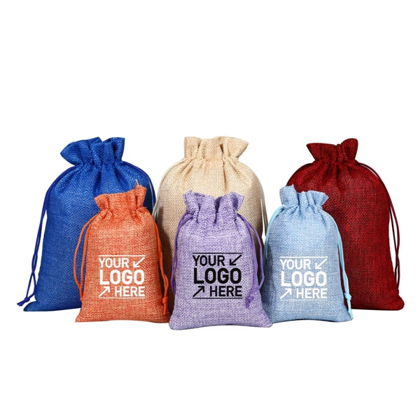 Jute Drawstring Gift Bag